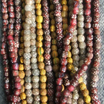 Glass ,“dotted”, beads produced in Venice around 1900 and found in Ethiopia.